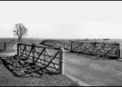 Corringham Light Railway - Iron Latch Crossing Gates After the Lines Closure