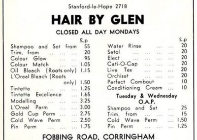 Corringham - Hair by Glen Advertisement