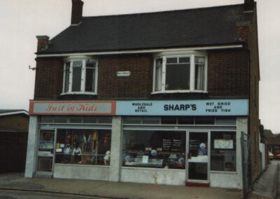 Stanford Le Hope Shops - Just in Kids and Sharps Wholesale Retail Fish Shop, High Street, 1980s