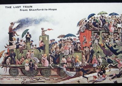 Stanford Le Hope - The last Train, Old Postcard