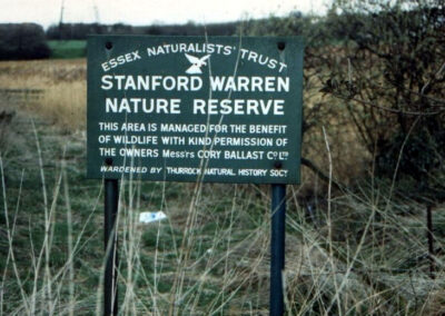 Stanford Le Hope - Warren Nature Reserve Sign, 1980s