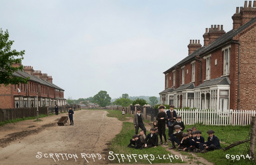 stanford le hop scratton road colour 1910 1915 stanford le hop scratton road colour 1910 1915